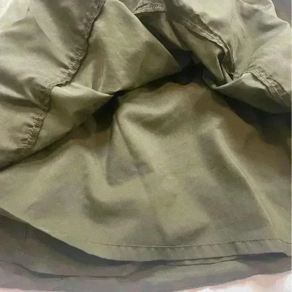 Banana Republic Size 4 Women’s Pleated Pocket Dress Olive Green - Picture 4 of 9